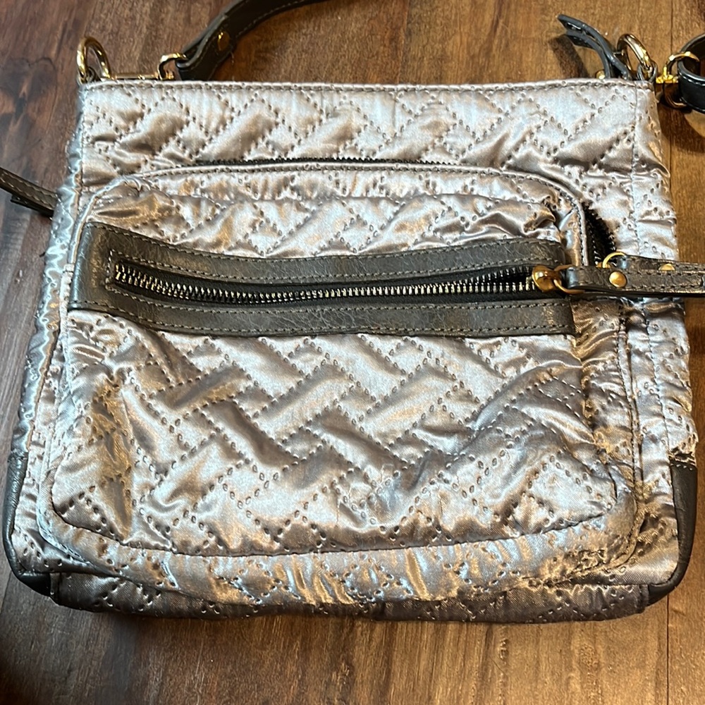 Mona B Grey Crossbody Purse